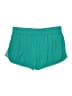 Athleta 100% Polyester Green Athletic Shorts Size XL - photo 2