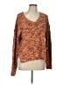Rachel Zoe TJX 100% Polyester Tweed Orange Pullover Sweater Size L - photo 1