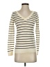 Club Monaco 100% Merino Extra Fine Wool Stripes Ivory Wool Pullover Sweater Size XS - photo 1