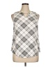 Torrid 100% Rayon Argyle Silver Sleeveless Blouse Size 1X Plus (1) - photo 1
