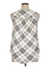 Torrid 100% Rayon Argyle Silver Sleeveless Blouse Size 1X Plus (1) - photo 2