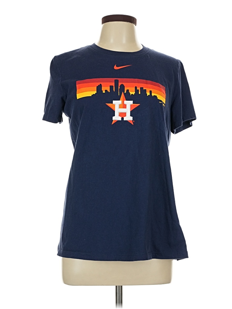 Pre-owned Nike Short Sleeve T-shirt In Blue