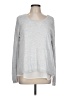 H&M 100% Polyester Silver Gray Long Sleeve Top Size L - photo 1
