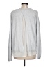 H&M 100% Polyester Silver Gray Long Sleeve Top Size L - photo 2