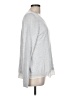 H&M 100% Polyester Silver Gray Long Sleeve Top Size L - photo 4
