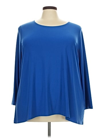 Attitudes by Renee 3/4 Sleeve Top (view 1)