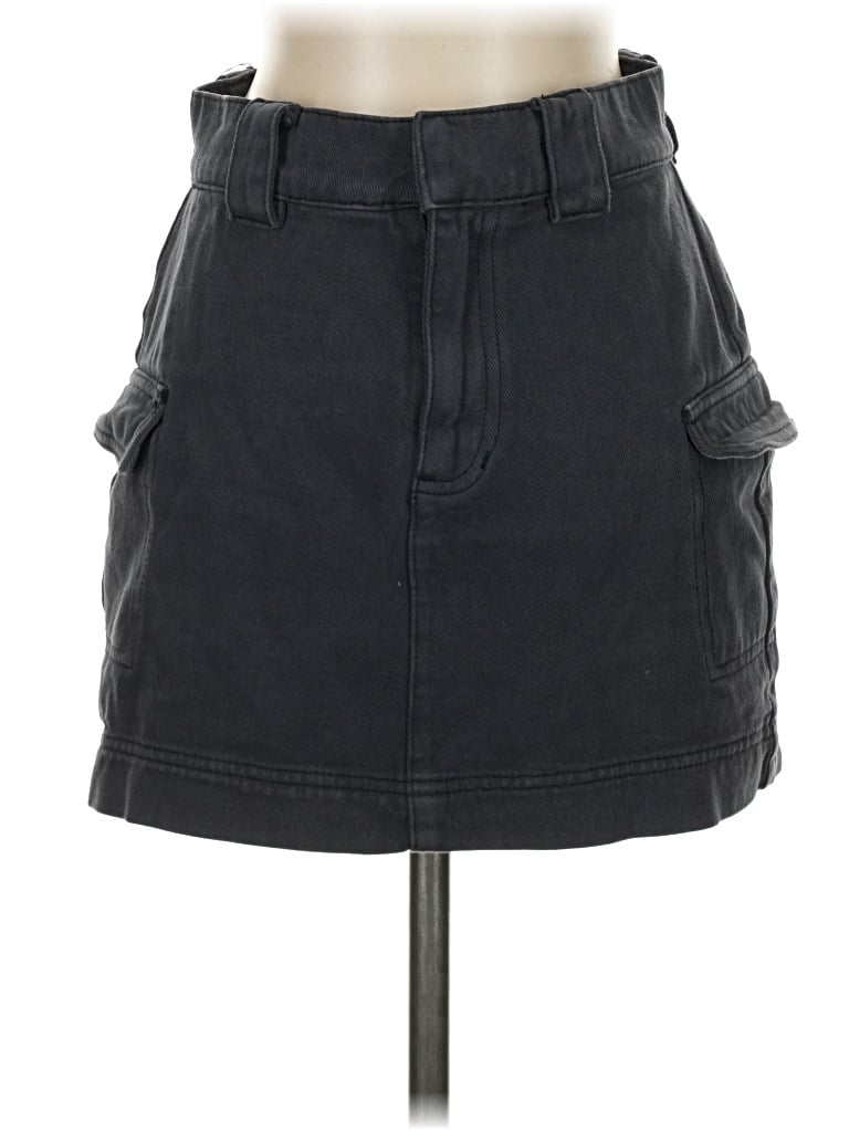 Pre-owned Pacsun Denim Skirt In Black
