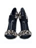 BCBGMAXAZRIA Animal Print Ivory Tan Sandals Size 8 - photo 2