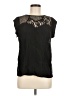 Sabine 100% Polyester Black Short Sleeve Blouse Size M - photo 1
