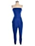 Top Chic Solid Blue Jumpsuit Size S - photo 1