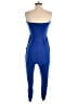 Top Chic Solid Blue Jumpsuit Size S - photo 2