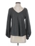 Maurices Gray Long Sleeve Blouse Size S - photo 1