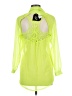 Paper Heart 100% Polyester Green 3/4 Sleeve Blouse Size 6 - photo 2