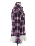 E2 Clothing Plaid Purple Long Sleeve Blouse Size S - photo 4