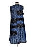 Unbranded 100% Polyester Graphic Blue Casual Dress Size L - photo 2
