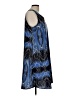 Unbranded 100% Polyester Graphic Blue Casual Dress Size L - photo 4