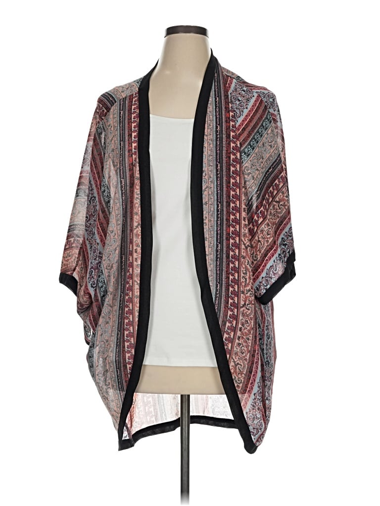Pre-owned Eyeshadow Kimono In Brown