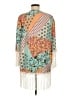 Renuar 100% Polyester Orange Kimono Size M - photo 2