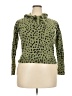 Assorted Brands Animal Print Green Turtleneck Sweater Size XXL (estimated) - photo 1
