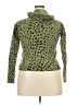 Assorted Brands Animal Print Green Turtleneck Sweater Size XXL (estimated) - photo 2