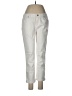 Earl Jean Metallic Ivory Jeans Size 6 - photo 1