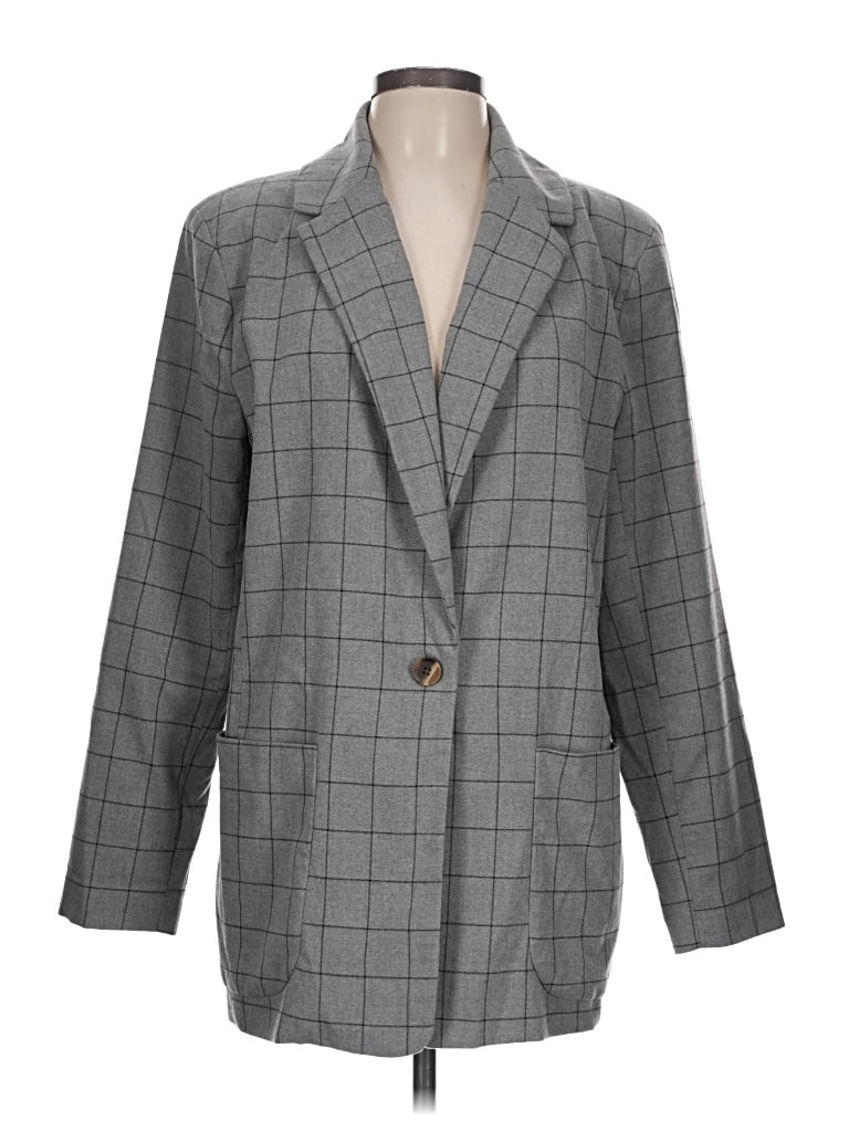 Pre-owned A New Day Blazer Jacket In Gray