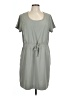 32 Degrees 100% Polyester Solid Gray Casual Dress Size L - photo 1