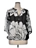 Unbranded 100% Polyester Gray Long Sleeve Blouse Size XL - photo 1