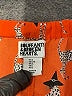 Bouffants & Broken Hearts 100% Polyester Print Orange Board Shorts Size L - photo 3