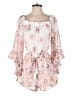 Hint of Blush Floral White Romper Size S - photo 1