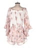 Hint of Blush Floral White Romper Size S - photo 2