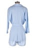 Missguided 100% Polyester Solid Blue Romper Size 8 - photo 2