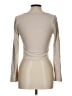 Milly Silver Long Sleeve Top Size L - photo 2