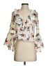 Miley + Molly Gray Pink 3/4 Sleeve Blouse Size S - photo 1