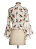 Miley + Molly Gray Pink 3/4 Sleeve Blouse Size S - photo 2