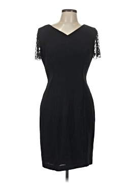 sachin and babi light blue dress Donna Morgan High Neck Mini Dress in Black main image 0