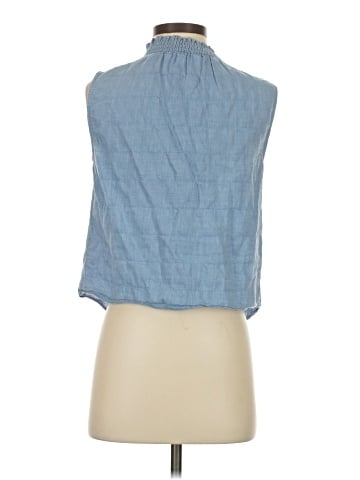 Intermix Sleeveless Button-Down Shirt (view 2)