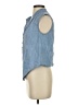 Intermix Blue Sleeveless Button-Down Shirt Size P (petite) - photo 5