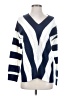 Unbranded 100% Acrylic Chevron-herringbone Blue Pullover Sweater Size S - photo 1