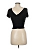 Papaya Black Short Sleeve Top Size M - photo 2