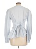 Seen Worn Kept Gray Long Sleeve Blouse Size 10 - photo 2