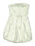 Lulus 100% Polyester Metallic Green White Cocktail Dress Size L - photo 1