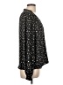 Aqua 100% Polyester Stars Black Long Sleeve Blouse Size L - photo 4