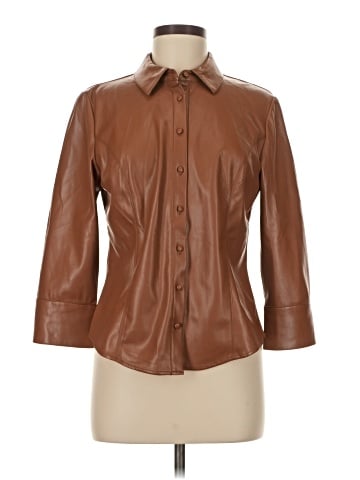 Elie Tahari 3/4 Sleeve Button-Down Shirt (view 1)