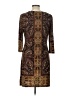 Mlle Gabrielle Paisley Brown Casual Dress Size L - photo 2