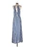 Elan 100% Rayon Stripes Blue Casual Dress Size M - photo 2