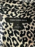 Something Navy Animal Print Black Long Sleeve Blouse Size M - photo 7