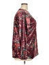 Unbranded 100% Polyester Floral Burgundy Long Sleeve Blouse Size 3X - photo 5