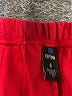Ame 100% Cotton Solid Red Shorts Size S - photo 3