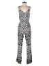 Aqua Chevron-herringbone Silver Jumpsuit Size M - photo 1